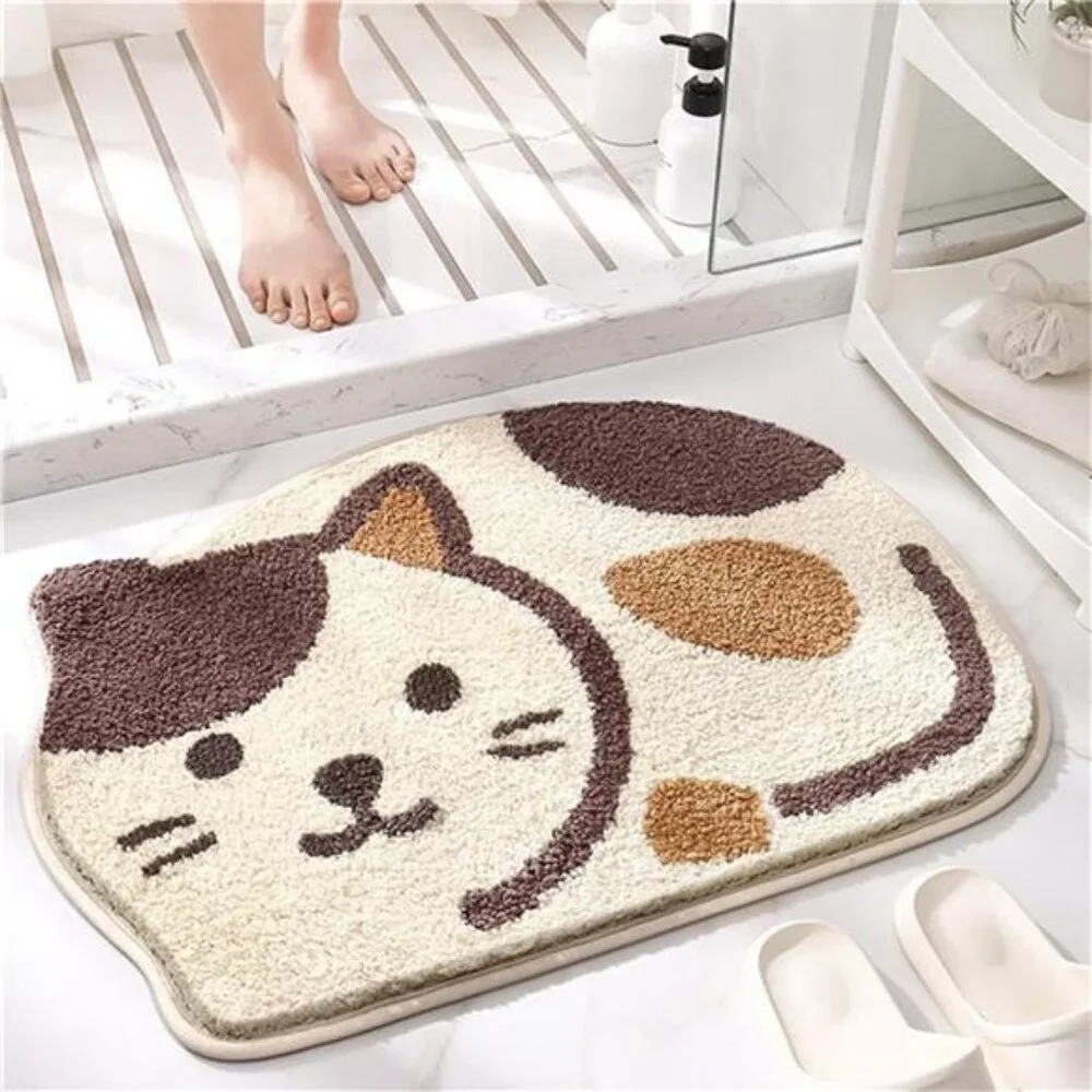 Shower, Tub, Bath Mat, Bathroom Rug, Non-Slip, Absorbent, Adorable Design